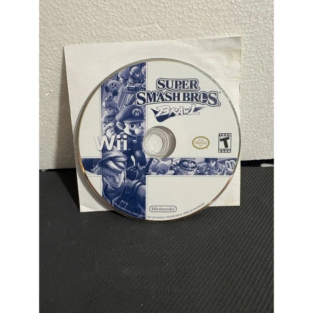 Super Smash Bros. Brawl (Nintendo Wii, 2008) Disc Only!